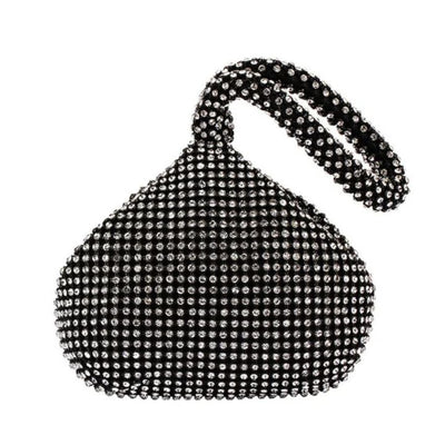 Diamanta™ | Bolso de Noche de Lujo con Piedras de Strass y Cremallera