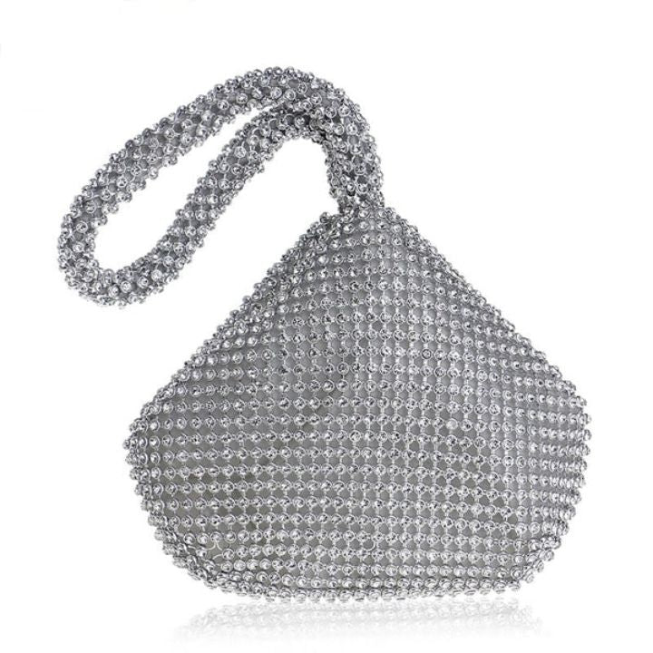 Diamanta™ | Bolso de Noche de Lujo con Piedras de Strass y Cremallera