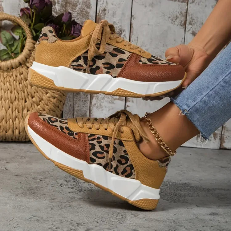 LunaStep™ | Zapatillas Antideslizantes de Estampado de Leopardo para Mujeres