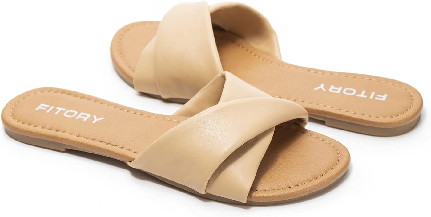 Ruby™ | Sandalias Planas de Cuero Suave para la Comodidad del Verano