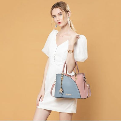 Eliana™ | Bolso de Mano y de Hombro para Mujer con Contraste de Cuadros y Gran Capacidad