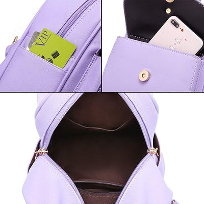 Lola™ | Linda Mochila Mini de Cuero con Lazo para Mujeres