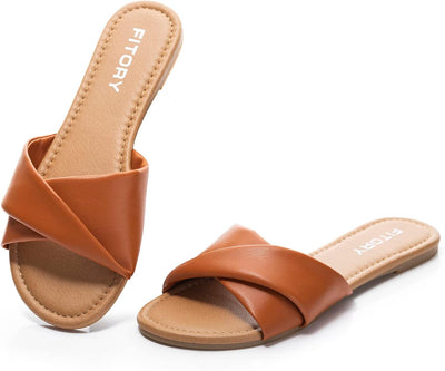 Ruby™ | Sandalias Planas de Cuero Suave para la Comodidad del Verano