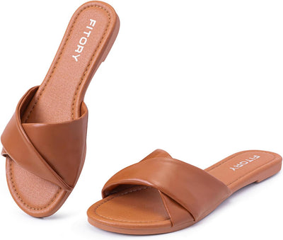 Ruby™ | Sandalias Planas de Cuero Suave para la Comodidad del Verano