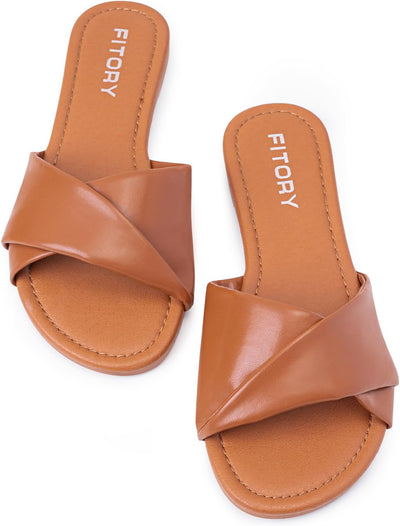 Ruby™ | Sandalias Planas de Cuero Suave para la Comodidad del Verano