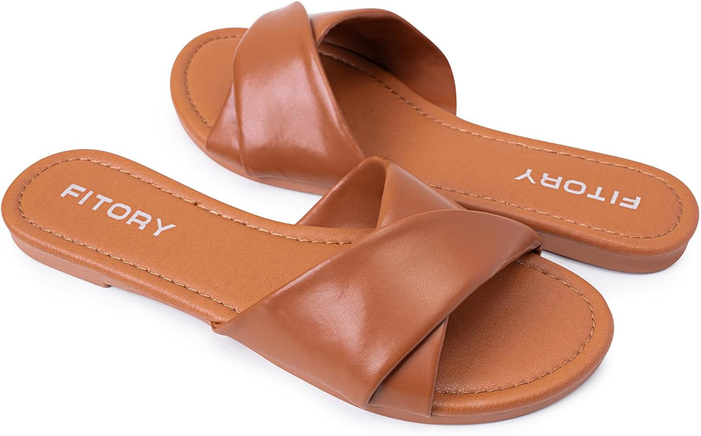 Ruby™ | Sandalias Planas de Cuero Suave para la Comodidad del Verano