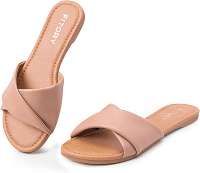 Ruby™ | Sandalias Planas de Cuero Suave para la Comodidad del Verano