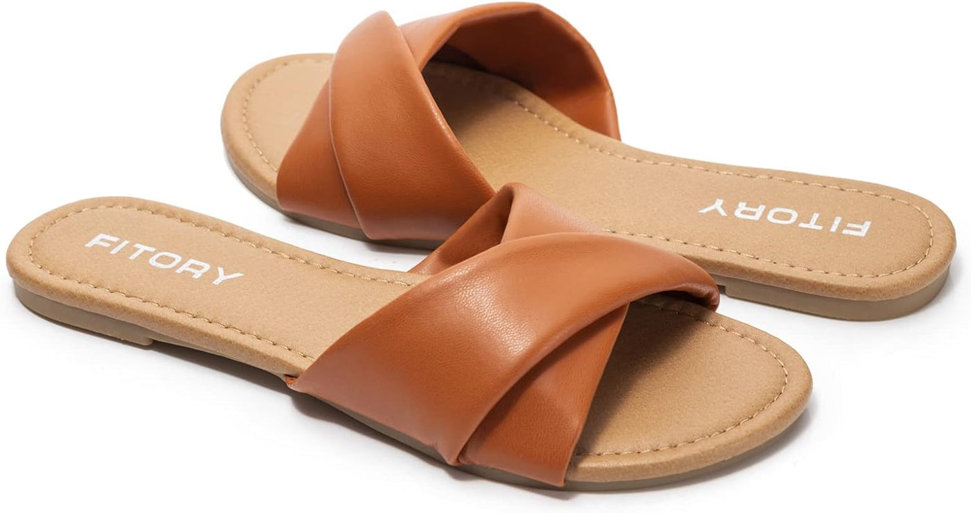 Ruby™ | Sandalias Planas de Cuero Suave para la Comodidad del Verano