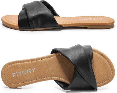 Ruby™ | Sandalias Planas de Cuero Suave para la Comodidad del Verano