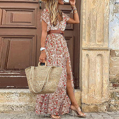 Penelope™ - Vestido largo estampado boho-chic