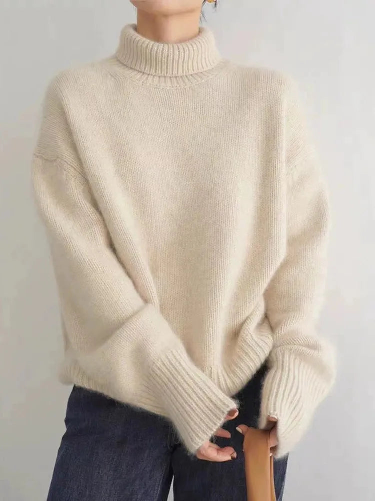 Maria™ | Suéter de Cuello Alto Cashmere