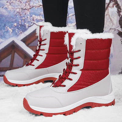 PolarStep™ | Botas de nieve altas impermeables y cálidas para mujer