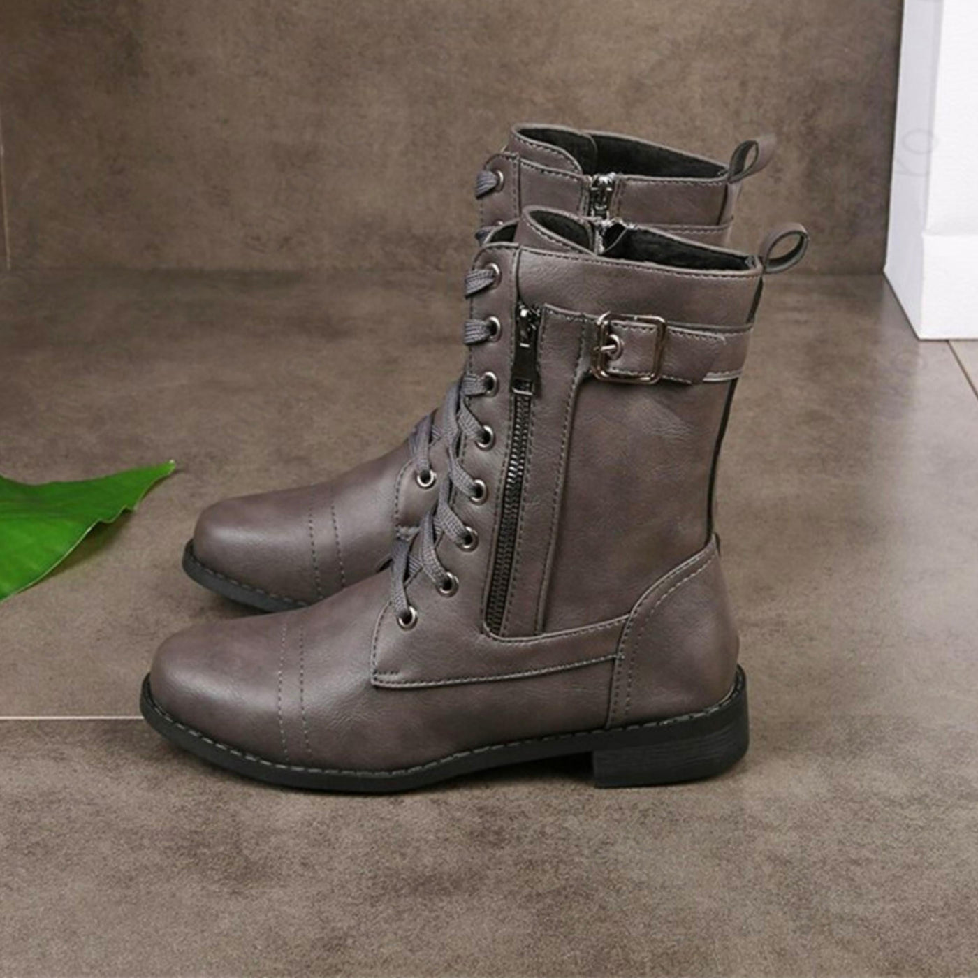 Lina™ Botas de Cuero para Invierno