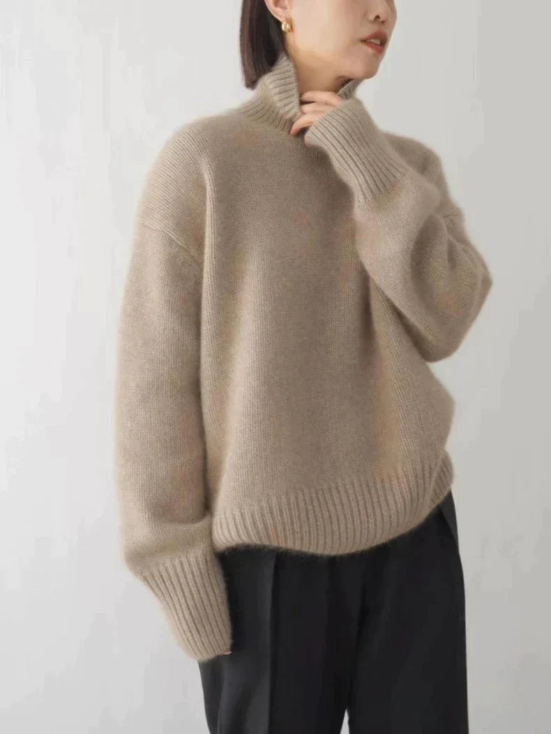 Maria™ | Suéter de Cuello Alto Cashmere