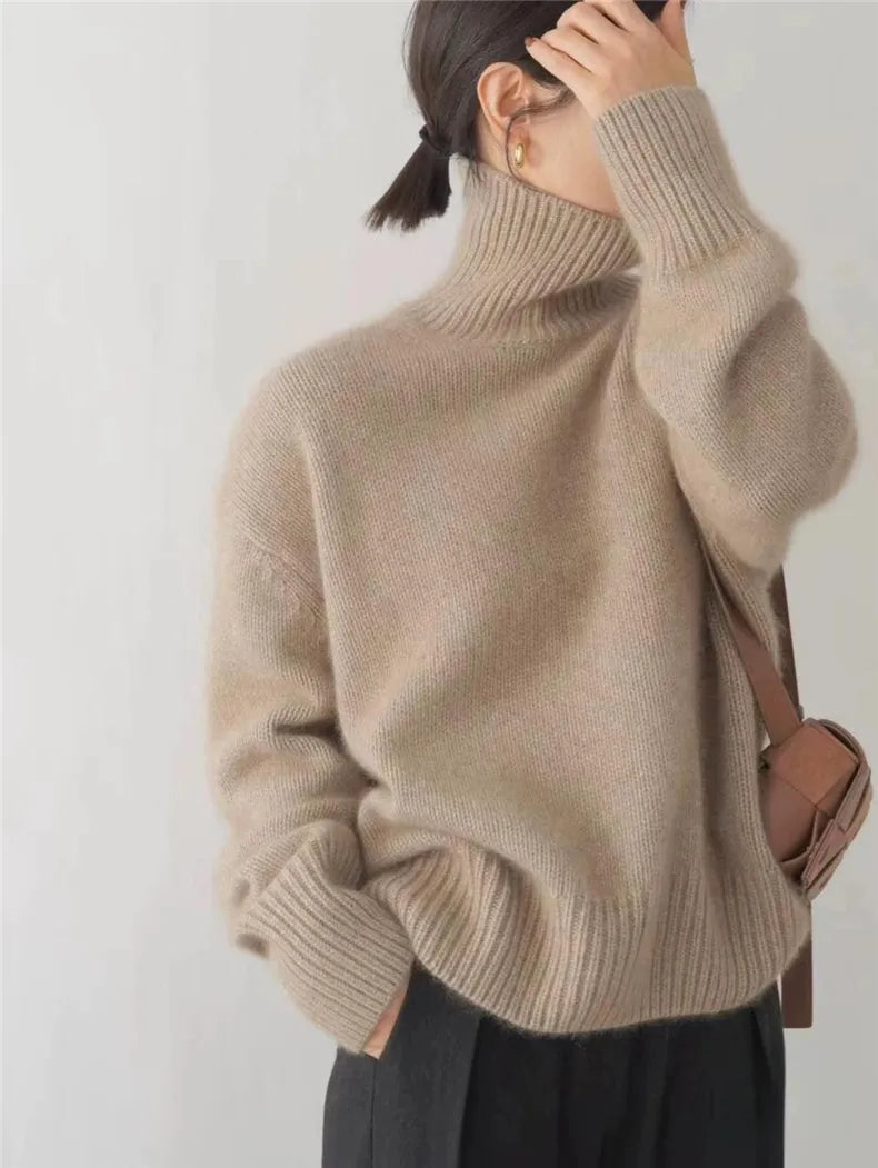 Maria™ | Suéter de Cuello Alto Cashmere