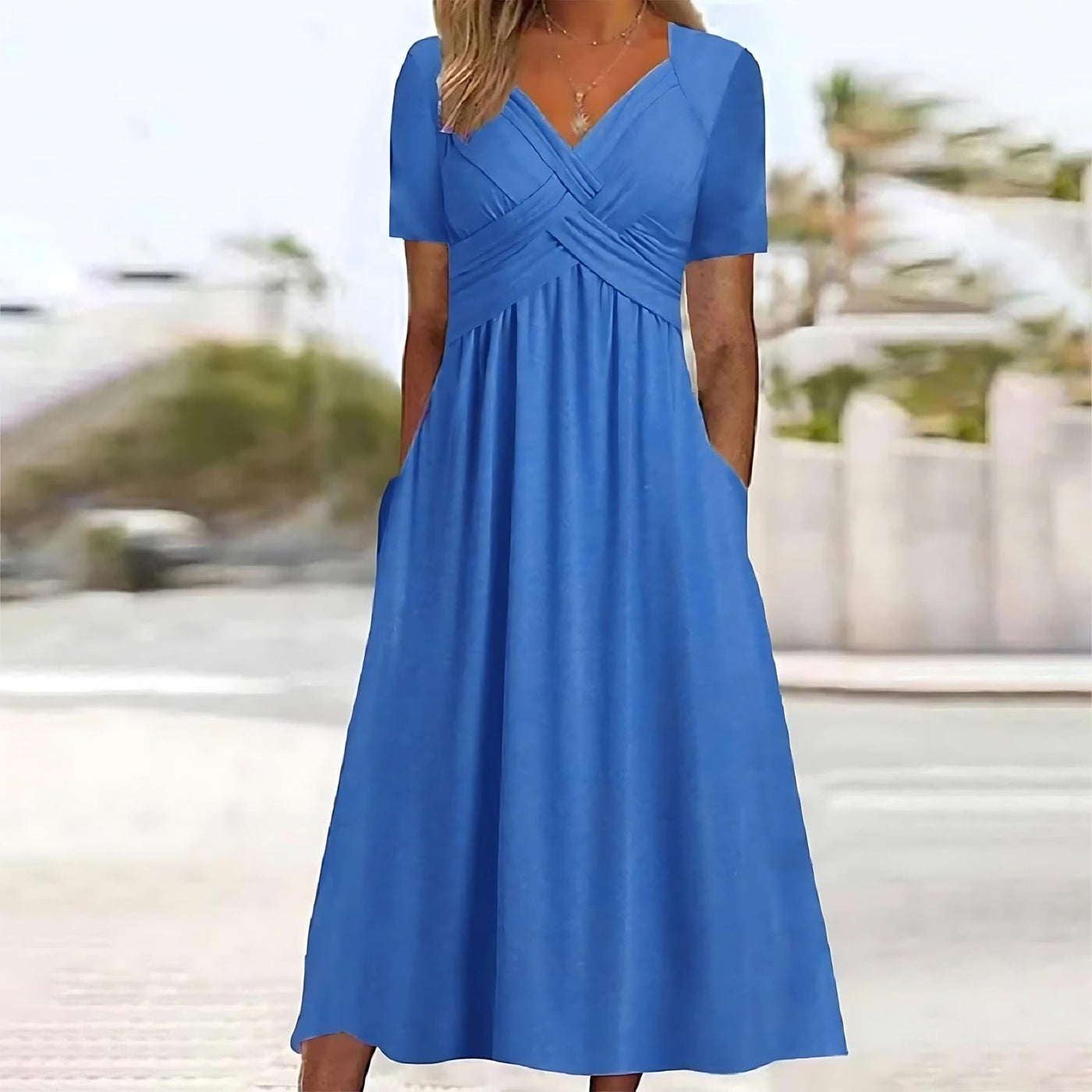 Jamaica - Elegante Vestido Midi con Cobertura Abdominal