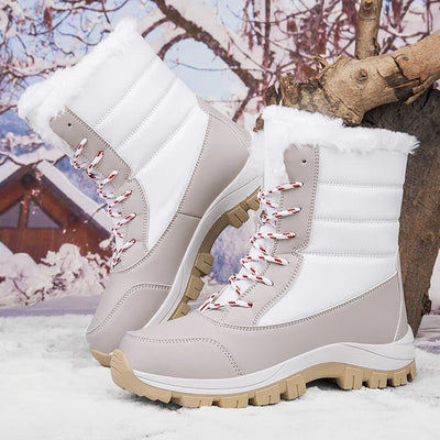 PolarStep™ | Botas de nieve altas impermeables y cálidas para mujer