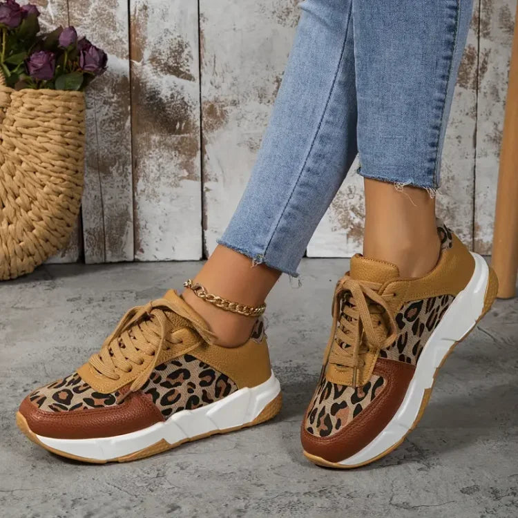 LunaStep™ | Zapatillas Antideslizantes de Estampado de Leopardo para Mujeres