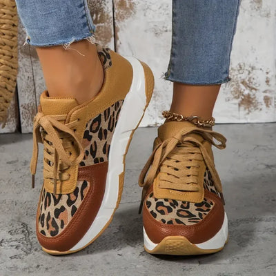 LunaStep™ | Zapatillas Antideslizantes de Estampado de Leopardo para Mujeres